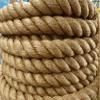 2" UNMANILA Rope aka Pro-Manila Synthetic Tan Poly Nautical Twisted Rope Cut to Length Landscape Boat Dock Fitness Undulation - Sold by The Foot view 1