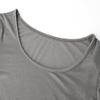 Long Sleeve Crop Tops for Women Workout Basic Clothes for Teen Ladies Fitted Slim Scoop Neck Cute Yoga Shirts (Heather Grey, Large) view 3