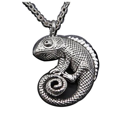 1Pcs lizard Animal Mens Long Necklaces Pendants Chain Jewelry