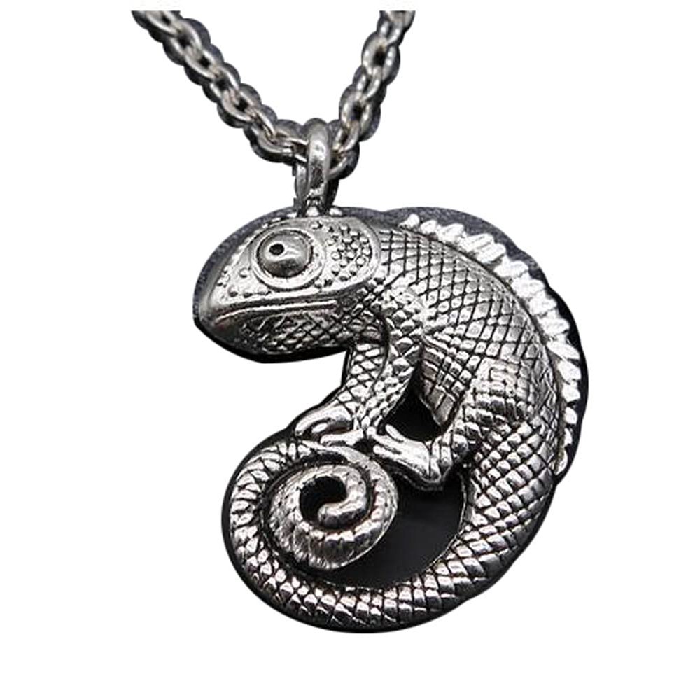 1Pcs lizard Animal Mens Long Necklaces Pendants Chain Jewelry