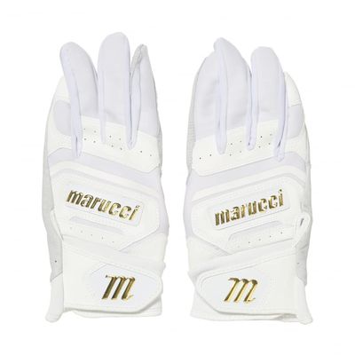Marucci mens MBGPTRSV2-W-AL Batting Glove, WHITE, Adult Large US