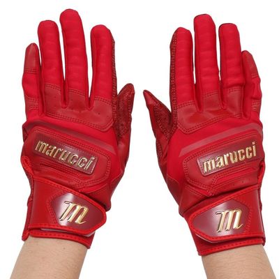 MARUCCI 2021 PITTARDS Reserve Adult Batting Gloves, RED, Adult Large
