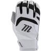 MARUCCI 2021 Adult Signature Batting Gloves, White/Black, Adult Medium view 1
