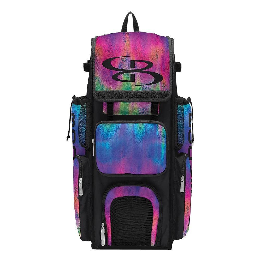 Boombah Superpack Bat Bag - Backpack Version (no wheels) - Holds 4 Bats - Blast Multi