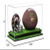 Better Display Cases Clear Acrylic Full Size Football and Mini Helmet (not Full Size) Display Case with Navy Blue Risers and Turf Base (A103/B47) view 3