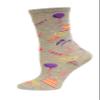 Hot Sox Kid's Celebration Crew Socks 1 Pair, Grey Heather, Kid's Shoe Size 10-13 view 1