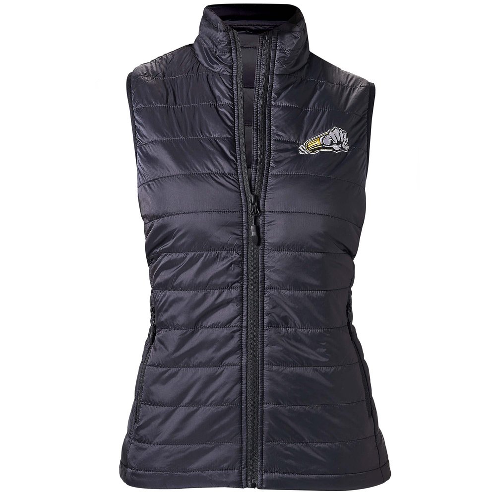 FIVE KNUCKLE BULLET Women's Puffer Vest with Embroidered Logo (Small)