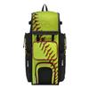 Boombah Superpack Bat Bag - Backpack Version (no wheels) - Holds 4 Bats - Homerun Softball OY/B/RD view 1