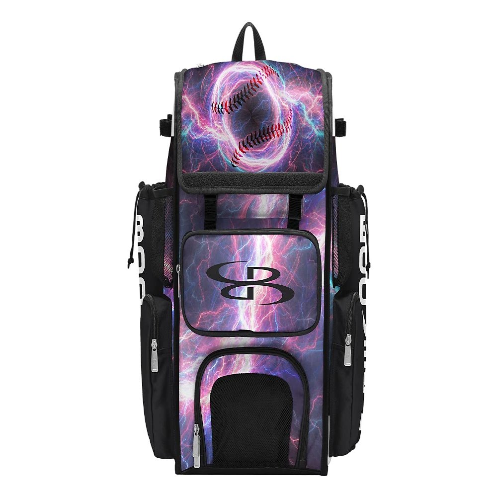 Boombah Superpack Bat Bag - Backpack Version (no wheels) - Holds 4 Bats - The Natural 2.0 Bat Bag Multi