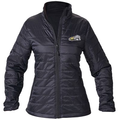 FIVE KNUCKLE BULLET Women's Puffer Jacket with Embroidered Logo (XL)