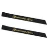 RibbonsNow Homecoming King and Homecoming Queen Sash Set (Black) Made in The USA view 2