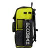 Boombah Superpack Bat Bag - Backpack Version (no wheels) - Holds 4 Bats - Softball Highlight Black/Optic Yellow/Red view 2
