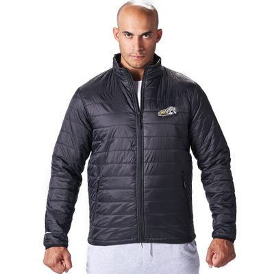 FIVE KNUCKLE BULLET Men's Puffer Jacket with Embroidered Logo. Lightweight Down Alternative. Zippered Pockets. (3X). Packable.