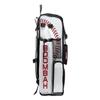 Boombah Superpack Bat Bag - Backpack Version (no wheels) - Holds 4 Bats - Strikeout Baseball White/Red/Black view 2