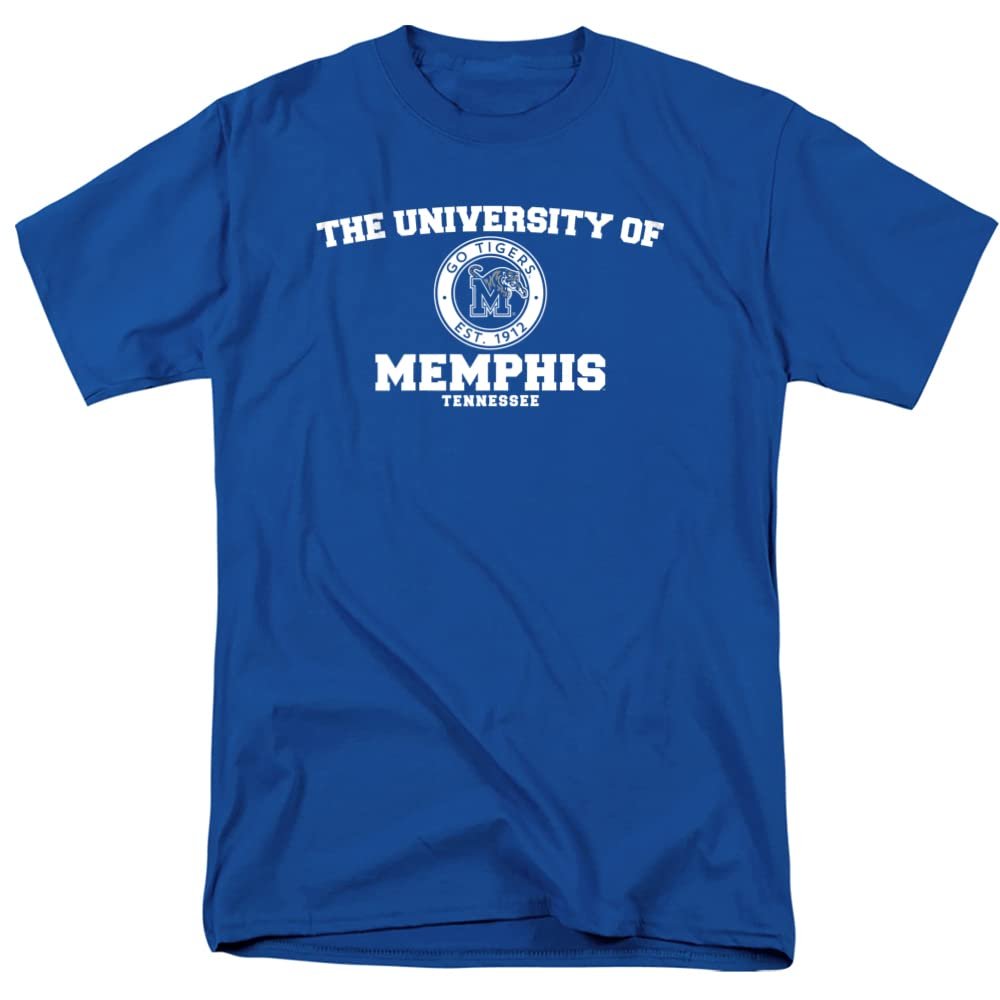 University of Memphis Official Circle Logo Unisex Adult T-Shirt, Circle Logo, 5X-Large