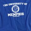 University of Memphis Official Circle Logo Unisex Adult T-Shirt, Circle Logo, 5X-Large view 2
