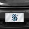 NHL Seattle Kraken Laser Inlaid Metal License Plate Tag, Silver view 2