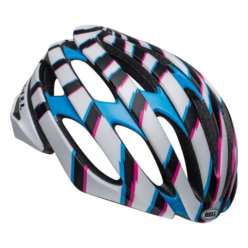 BELL Stratus MIPS Adult Road Bike Helmet - Vertigo Matte/Gloss White/Cyan (2023), Small (52-56 cm)
