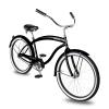 Tracer Beach Cruiser Bike for Adult, 26 Inch Wheels, Hi Ten Steel Frame, 1 Speed, Coaster Brake, Hybrid Bike for Adults, Complete Cruiser Bikes, Matte Black, Nova view 1
