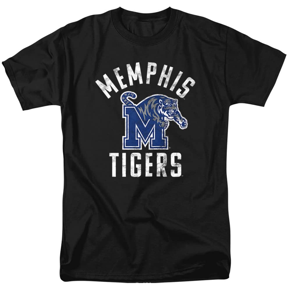 University of Memphis Official Memphis Tigers Logo Unisex Adult T-Shirt, Memphis Tigers Logo, 4X-Large
