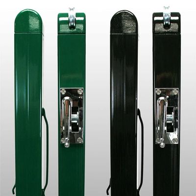 Douglas Premier 3" SQ Internal Wind Tennis Posts, Square (Black)