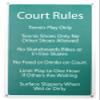 Douglas Tennis Court Signs, Courts Closed for Maintenance view 1