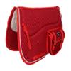 CHALLENGER Horse Saddle Pad 23"x18" English Quilted Fur Padded All-Purpose Red 7260RD view 1