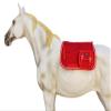 CHALLENGER Horse Saddle Pad 23"x18" English Quilted Fur Padded All-Purpose Red 7260RD view 2