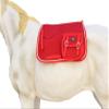 CHALLENGER Horse Saddle Pad 23"x18" English Quilted Fur Padded All-Purpose Red 7260RD view 3