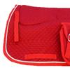 CHALLENGER Horse Saddle Pad 23"x18" English Quilted Fur Padded All-Purpose Red 7260RD view 4