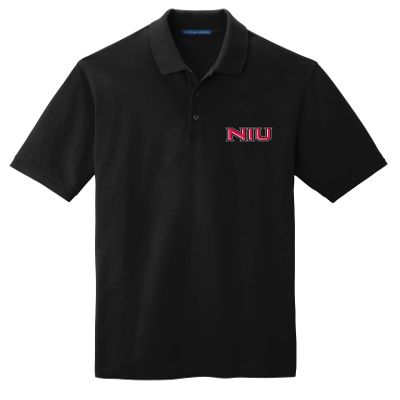 J2 Sport Northern Illinois Mens Adult Polo  NCAA Collegiate Short Sleeve Polo Shirt Black