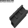 Monstrum Lockdown V3 Picatinny Riser Mount with Recoil Stop Base | 2.5 inch Length | Low Profile view 3