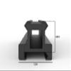 Monstrum Lockdown V3 Picatinny Riser Mount with Recoil Stop Base | 5.5 inch Length | Medium Profile view 2