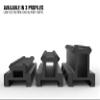 Monstrum Lockdown V3 Picatinny Riser Mount with Recoil Stop Base | 5.5 inch Length | Medium Profile view 4