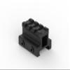 Monstrum Lockdown V3 Picatinny Riser Mount with Recoil Stop Base | 1.5 inch Length | Medium Profile view 1