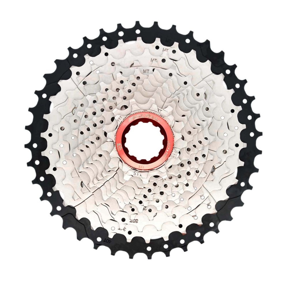 Bike Cassettes Freewheel 11Speed 11-40T Gear Ratio MTB Mountain Bicycle Bike Sprockets for sram shimano HG cycling accessories (11S 11-40T Red)