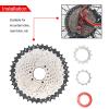 Bike Cassettes Freewheel 11Speed 11-40T Gear Ratio MTB Mountain Bicycle Bike Sprockets for sram shimano HG cycling accessories (11S 11-40T Red) view 4