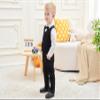 ARTMINE Toddler Boy Clothes Suit Gentleman Wedding Outfits, Formal Dress Shirt+Bowtie+Vest+Pants, US 6-12 Months = Tag 70 view 3