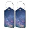 Custom Luggage Tag, Personalized Add Your Image Text Suitcase Labels Bag with Adjustable PVC Travel Accessories Id Identifier Baggage Cards for Women Men (Custom 03 (1 PCS)) view 2