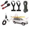 Lifyn2 Kayak Kayak Strapping Down Kit Cam Buckle Tie Down Straps Rope Bow Stern Tie Down Ratchet Strap Hook Pulley Trunk Loops Hood (Color : Strapping Down Kit) view 2