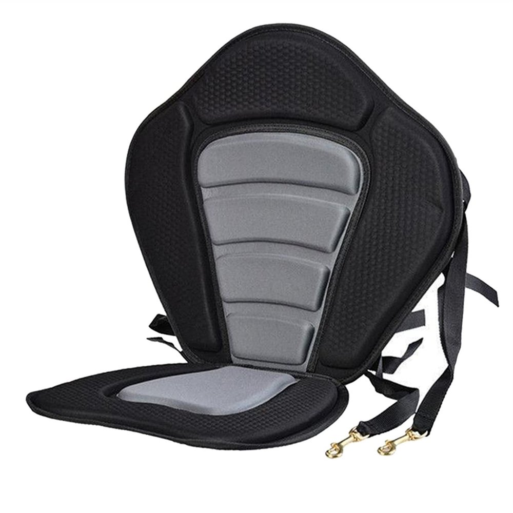 Lifyn2 Kayak Canoe Kayak Seat Padded Cushion Backrest Chair Strap Rowing Boat Cushion Replacement Houseboat Barge Accessories (Color : No Pocket)
