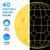 Geekman Premium 40 Holes Pickleball Balls for Outdoor Sport, USAPA Standard, True Flight, Highly Durable, 12 Pack view 2