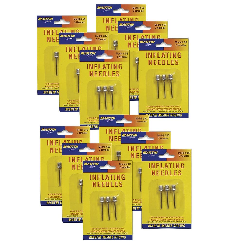 MARTIN Dick Sports Sports Inflating Needles, Silver, 3 Per Pack, 12 Packs (MASN2-12)
