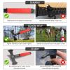 NedFoss Throwing Axes and Tomahawks with Innovative TPR Rubber Handle, 11.9" Full Tang Double Bit Throwing Axe Set with Sheath, Viking Axe Throwing Game for Recreation and Competition view 3
