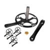 Bicycle Accessories 45/47/53T Bicycle Chainwheel Aluminium Alloy Bicycle Single Speed Hollow Integration Crankset Conversion Cranks Bike Parts (Color : 53T) view 2