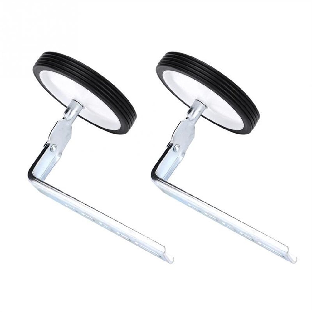 SJHY Bicycle Accessories 1 Pair Kids Bike Training Wheels Bicycle Enhanced Adjustable Auxiliary Wheels Children Bike Wheels Kit 14-20 inch Bike Parts (Color : White)
