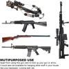 GOHIKING Gun Rack Storage Rifles Shotgun Hooks Wall Mount Hangers for Any Rifles Shotguns Archery Bow with Soft Padding and Heavy Duty Steel view 2