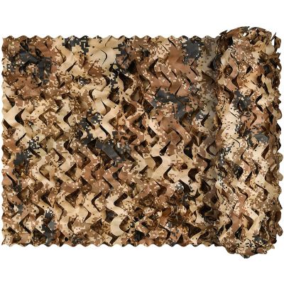 BcofoA Desert Camouflage Shade net, Camouflage net Blinds, Suitable for Desert Travel, Easy to Carry, and can be Customized. (Size : 13x20ft/4x6m)
