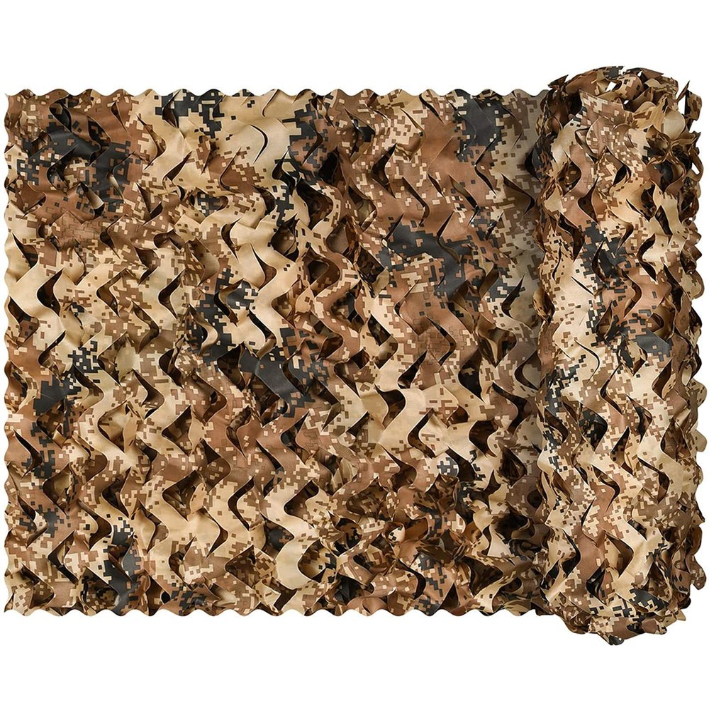 BcofoA Desert Camouflage Shade net, Camouflage net Blinds, Suitable for Desert Travel, Easy to Carry, and can be Customized. (Size : 13x20ft/4x6m)