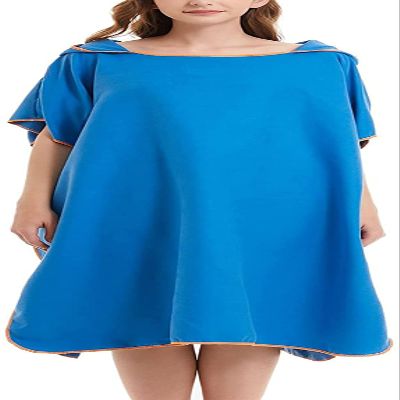 LSDRALOBBEB Beach Towels Sports Towel Changing Towel Changing Robe Towel Poncho with Hood for Beach, Swimming, Surfing,One Size Fit Black 811(Color:Blue)